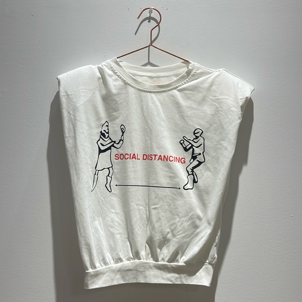 Women’s Fun T shirt with shoulder Pads